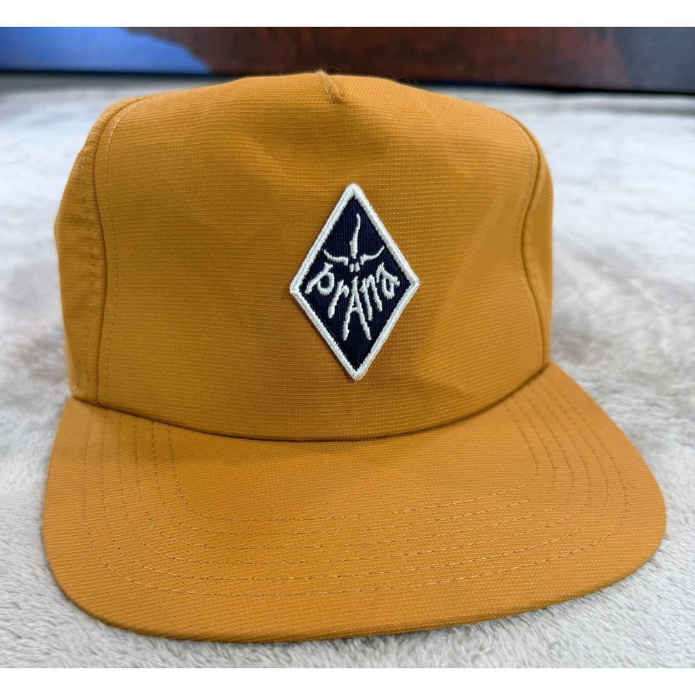 PrAna Somersett Snapback Hat Mustard Yellow Recycled Polyester OS